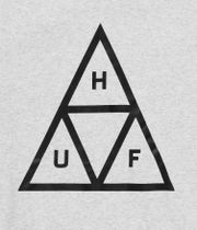 HUF Set Triple Traingle Felpa Hoodie (heather grey)