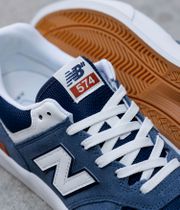 New Balance Numeric 574 vulc Shoes (blue white)