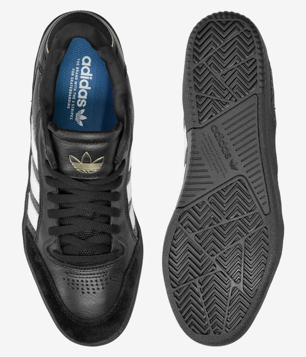 adidas Skateboarding Tyshawn Low Shoes (core black white gold melange II)