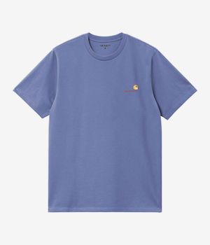 Carhartt WIP American Script Organic T-Shirt (blue iris)