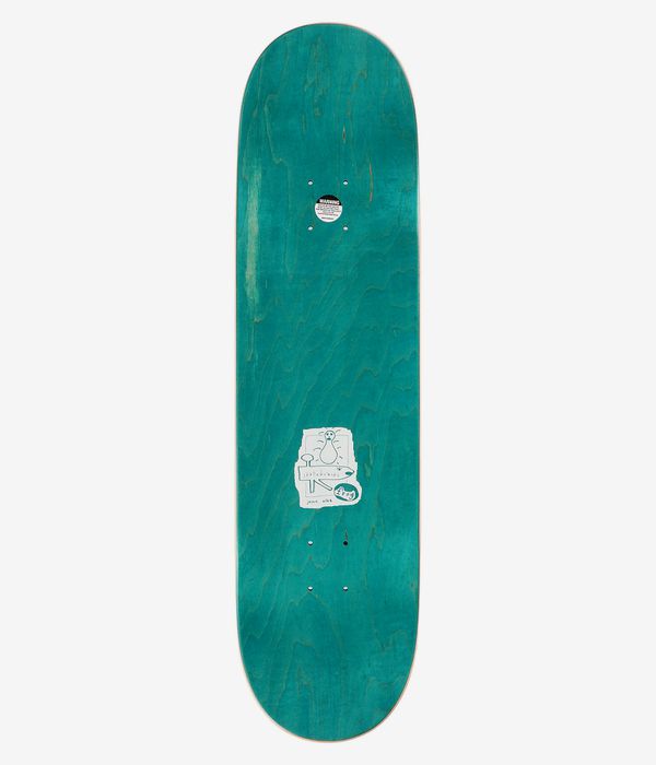 Frog Micro Biome (Jesse Alba) 8.5" Skateboard Deck (grey)