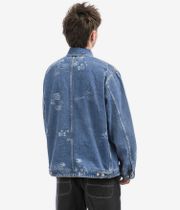 Carhartt WIP Stamp Organic Cotton Maitland Jacket (print blue bleached)