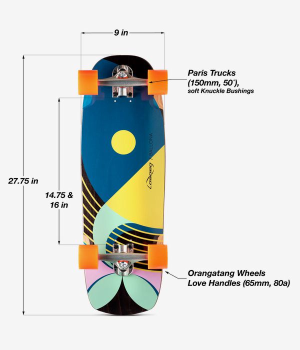 Loaded Ballona Willy 27.75" (70,5cm) Cruiser