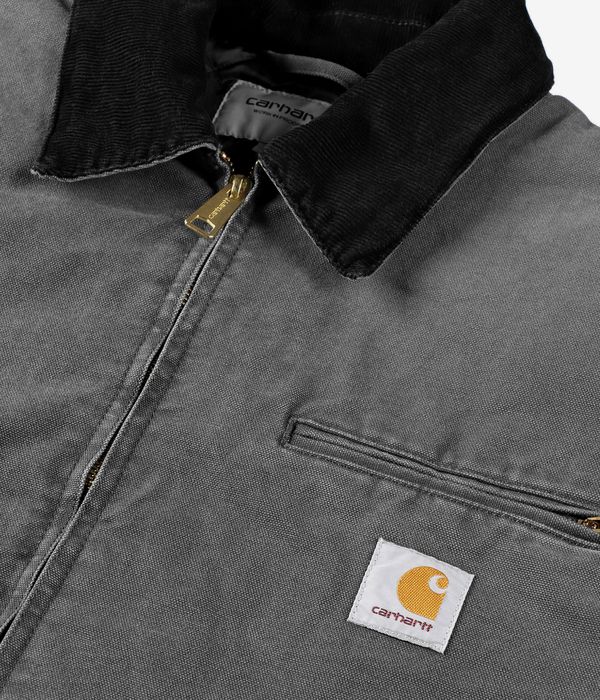 Carhartt WIP OG Detroit Organic Dearborn Chaqueta (graphite black stone canvas)