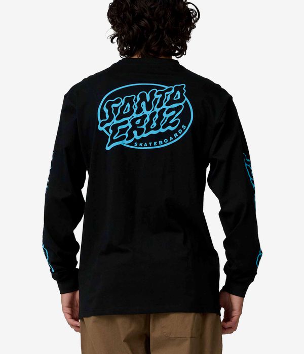 Santa Cruz Mono Vertigo Dot Camiseta de manga larga (black)