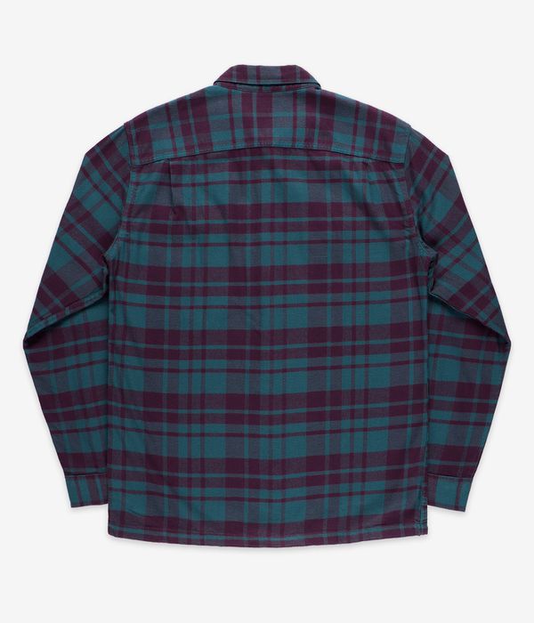 Patagonia Organic Cotton Fjord Flannel Chemise (ice caps belay blue)