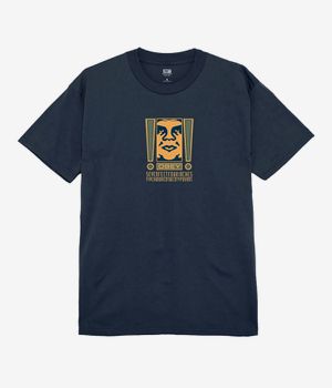 Obey Double Exclamation T-Shirt (navy)