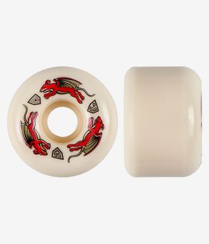 Powell-Peralta Dragons Nano Rat AA2 Asymmetrical Wide Ride Wheels (offwhite) 56 mm 93A 4 Pack