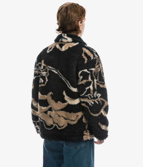 Obey Mushroom Sherpa Jacket (dark navy multi)