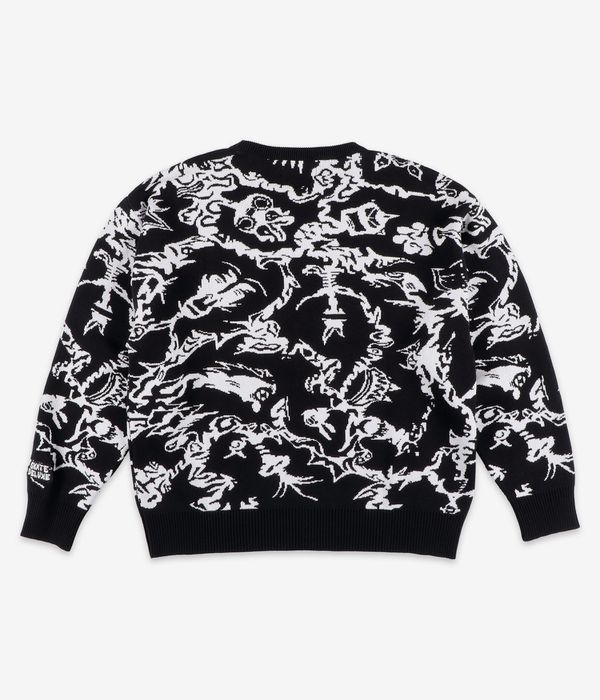 skatedeluxe Zinkey Organic Knit Sweatshirt (black white)