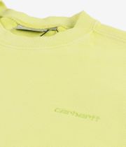 Carhartt WIP Duster Script Sweatshirt (arctic lime garment dyed)