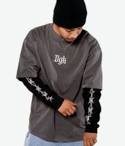 DGK Thorn 2fer Knit Top z Długim Rękawem (washed black)