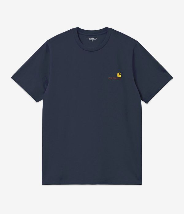 Carhartt WIP American Script Organic T-Shirt (deep night)