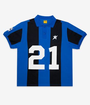 Carpet Company Polo Jersey Polo-Shirt (blue stripe)