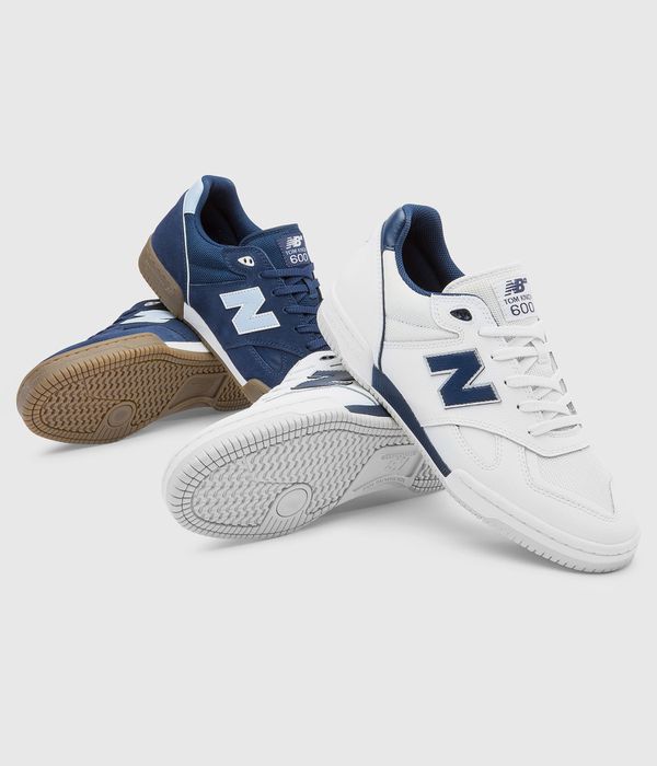 New Balance Numeric 600 Tom Knox Shoes (white blue)