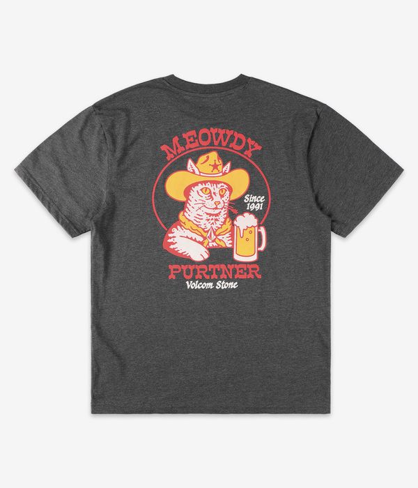 Volcom Meowdy HTH T-Shirt (heather black)