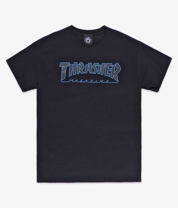 Thrasher Outlined T-Shirt (black black)
