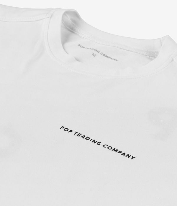 Pop Trading Company Logo T-Shirt (white black)
