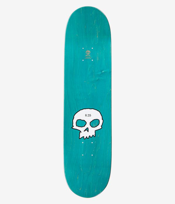 Zero Team Single Skull 8.25" Skateboard Deck (black)