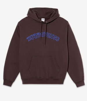 Polar Contrast Dave Crude Logo Hoodie (chocolate)