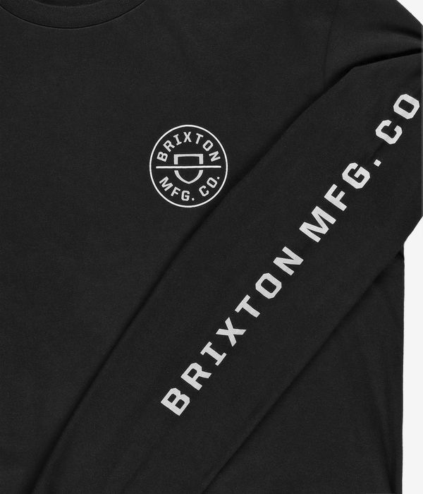 Brixton Crest STT Camiseta de manga larga (black mineral gey white)