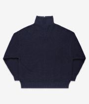Anuell Willem Organic Knit Troyer Sweater (navy)