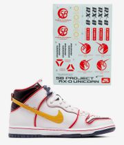 Nike SB x Gundam Dunk High Pro Shoes (white amarillo)
