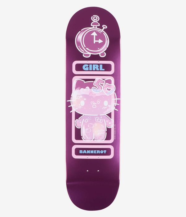Girl x Hello Kitty 50th Anniversary Bannerot 8.5" Skateboard Deck (red)