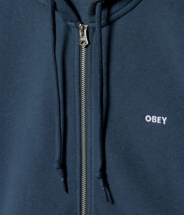 Obey Established Works Bold Zip-Hoodie (dark denim)