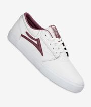 Lakai Griffin Shoes (white burgundy)