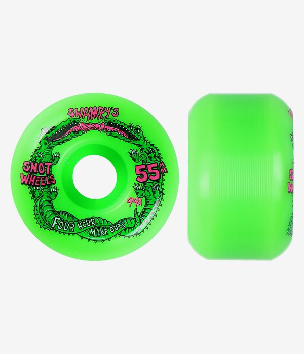 Snot Swampy's Four Hour Make Outs Conical Roues (neon green) 55 mm 99A 4 Pack