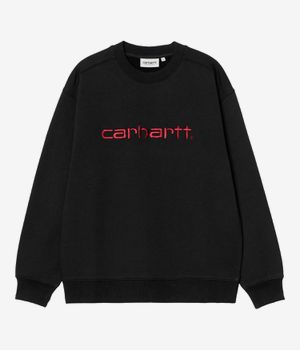 Carhartt WIP W' Basic Sweatshirt women (black scarlet)