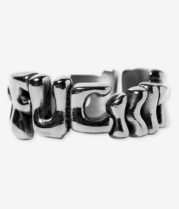 HUF Fuck It Warped Ring (silver)