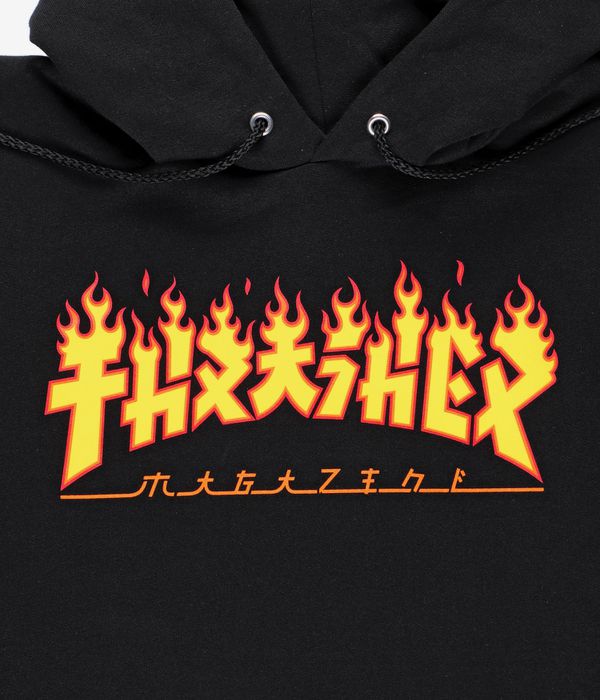 Thrasher Godzilla Flame Sudadera (black)
