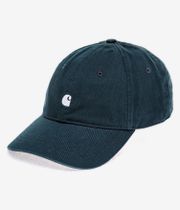 Carhartt WIP Madison Logo 6 Panel Cap (deep lagoon white)