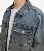 Obey Base Trucker Jacket (heavy vintage light indigo)