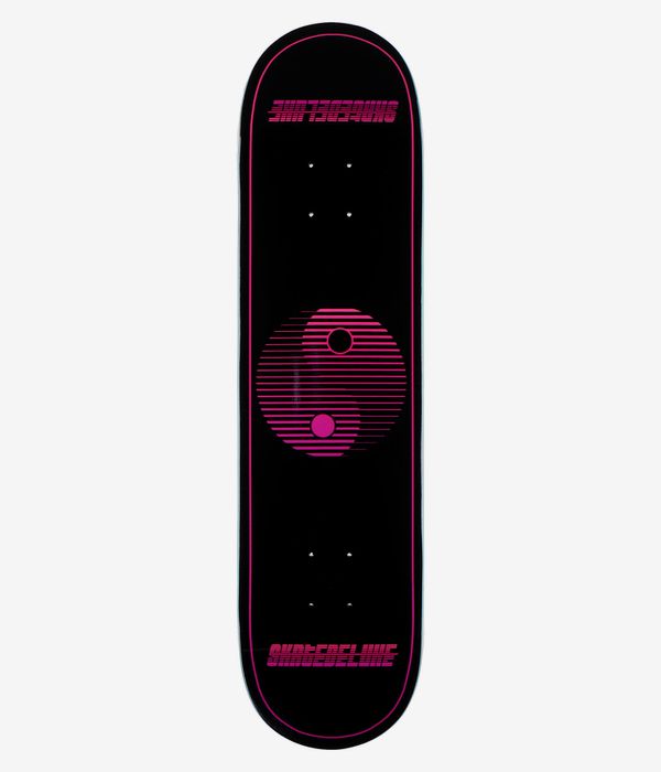 skatedeluxe Yin Yang Twin Tail 8" Skateboard Deck (black)