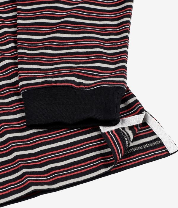 Santa Cruz Mini Hand Stripe Polo Longues Manches (black stone stripe)