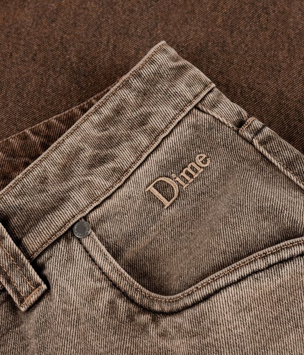 Dime Classic Baggy Denim Jeansy (dipped sandblasted brown)