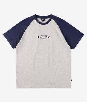 Antix Simplex Raglan Organic T-Shirty (heather grey navy)