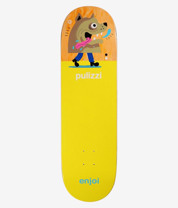 Enjoi Pulizzi High Waters 9" Skateboard Deck (yellow)