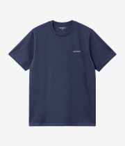 Carhartt WIP Script Embroidery T-shirt (air force blue white)