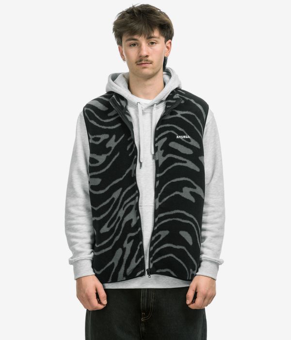 Anuell Majesty Fleece Vest (black grey)
