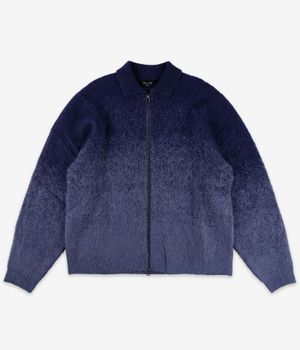 Dime Mohair Double Zip Knit Jacket (midnight blue)