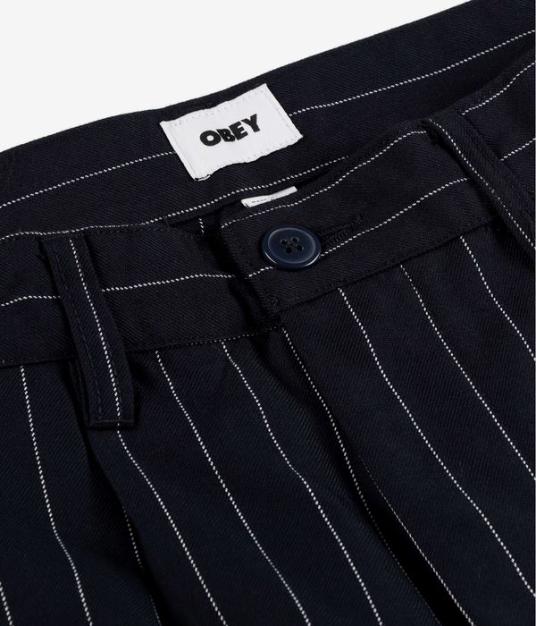 Obey Fubar Pleated Broeken (vulcan navy stripe multi)