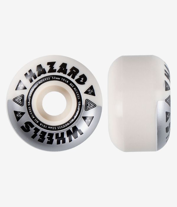 Madness Hazard Melt Down Radial Wheels (white silver) 58mm 101A 5 Pack