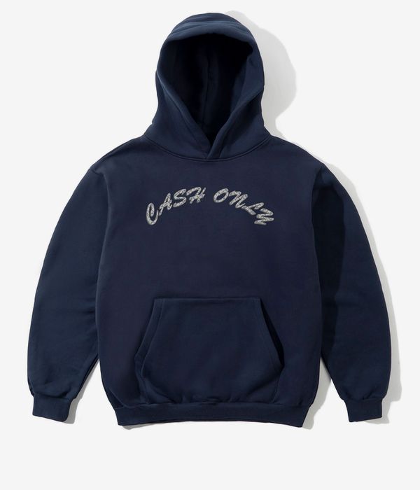 Cash Only Diamond Plate Logo Hoodie (navy)