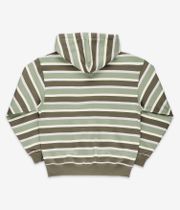 Nike SB Stripes Zip-Sweatshirt avec capuchon (coconut milk oil green)