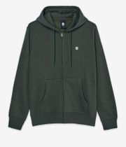 Element Icon Embroidery Zip-Hoodie (deep forest)