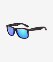 Ray-Ban Justin Sonnenbrille 55mm (black rubber blue)
